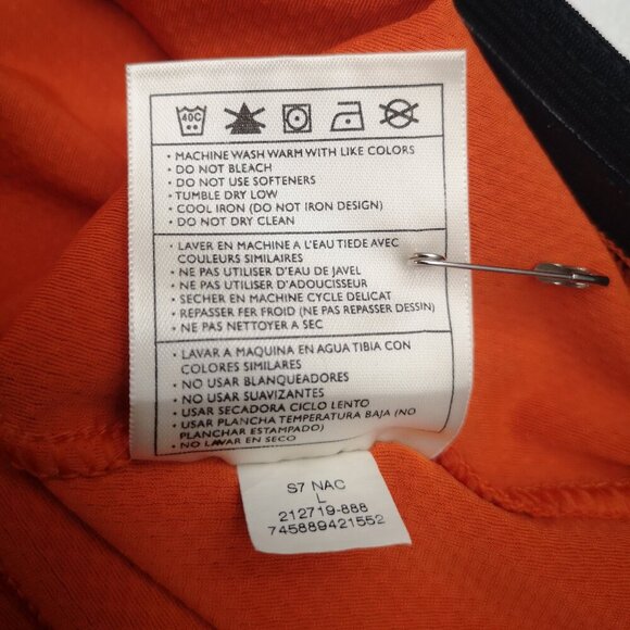 Nike Fit Dry Men's Size Large Orange & Grey Full Zip Running Vest - Picture 9 of 12